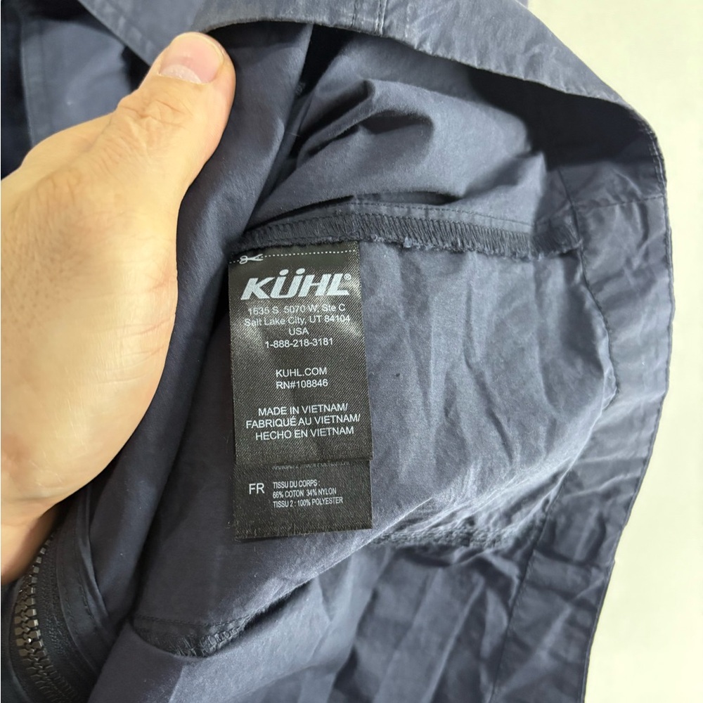 Kuhl Alternatr Waxed Jacket Coat Men Sz XL Navy Utility Outdoor - Picture 6 of 11